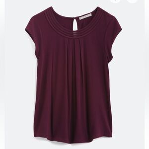 VGUC Daniel Rainn Brinn Scoop Neck Elegant Plum Women's Blouse